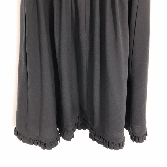 kate spade Black Sleeveless Ruffle Fit-&-Flare Mini Dress size 00 - Picture 15 of 16